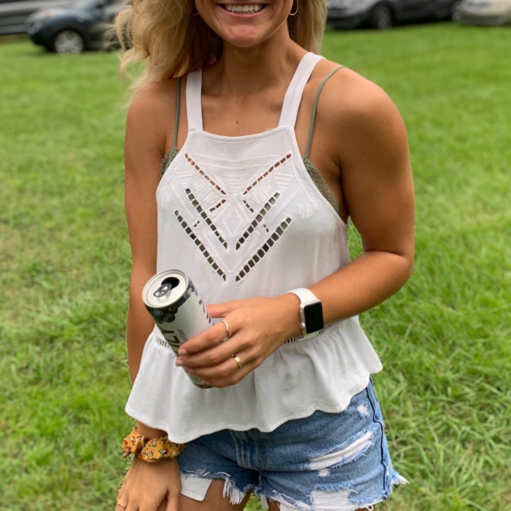 Kendall and Kylie white tank top